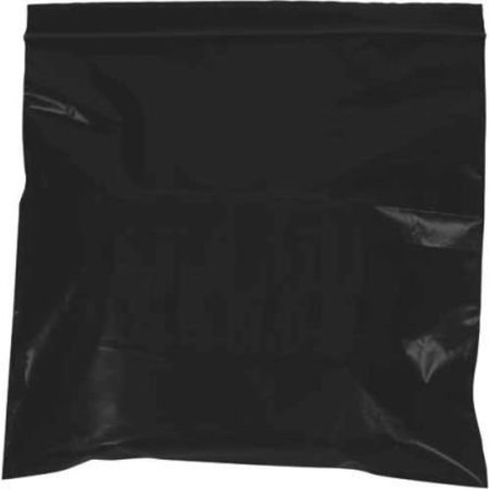BOX PACKAGING Global Industrial„¢ Reclosable Poly Bags, 9"W x 12"L, 2 Mil, Black, 1000/Pack PB3645BK